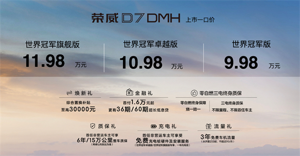 中国混动问鼎世界之巅，荣威DMH双车正式上市